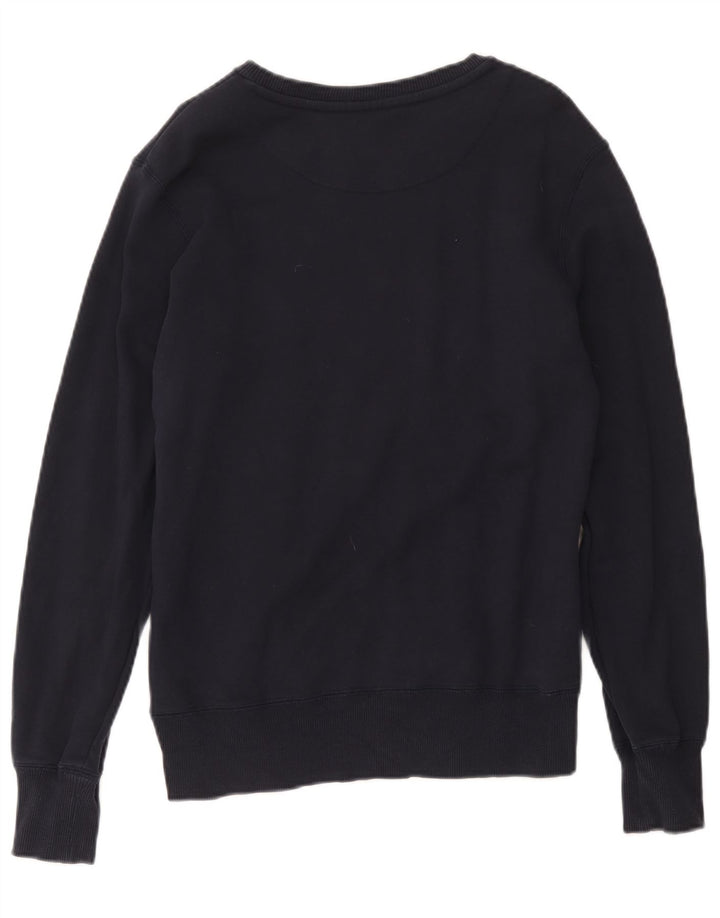 Felpa con grafica Nike da donna, maglione, UK 14, cotone blu navy medio