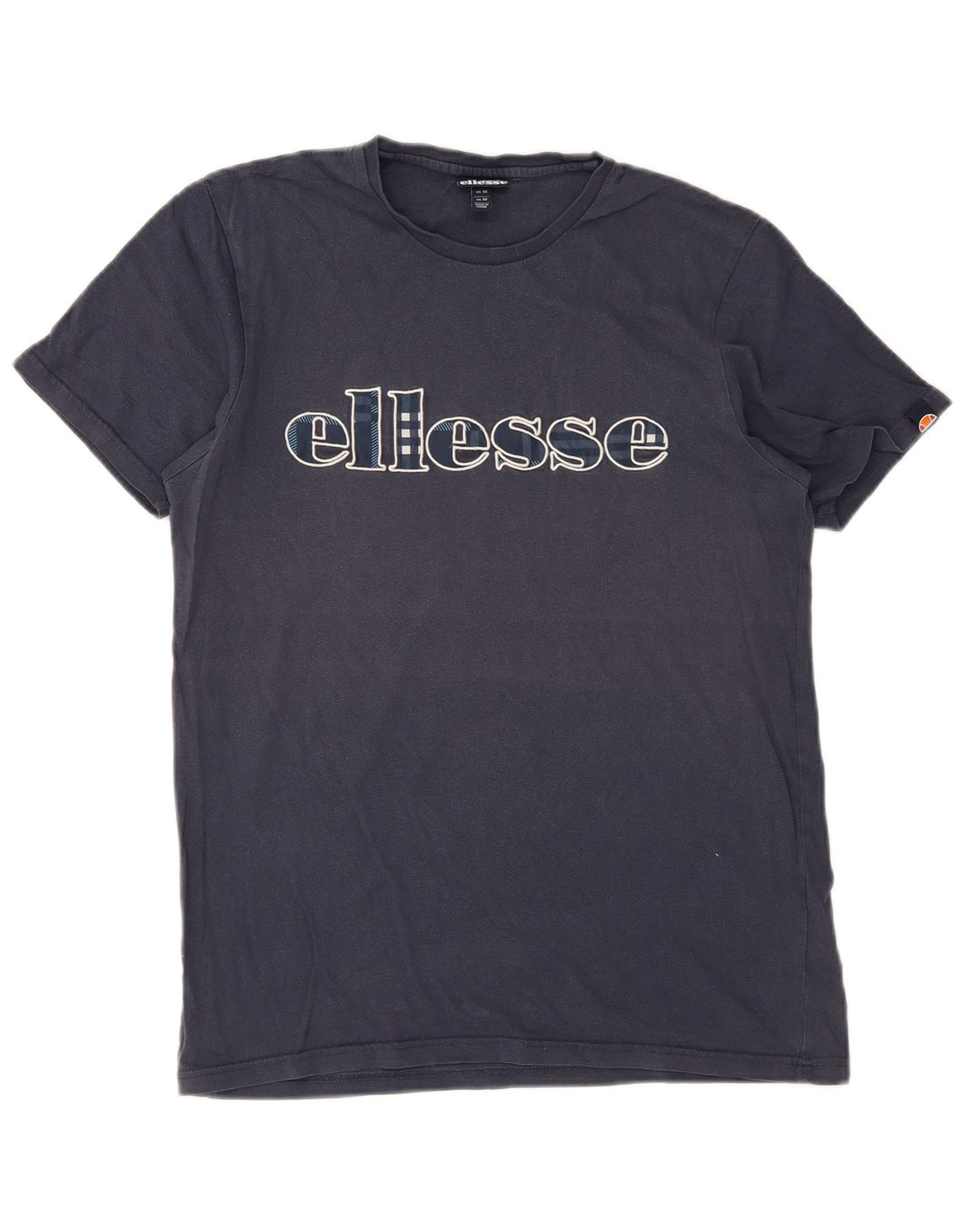T-shirt grafica da uomo Ellesse Top in cotone blu navy medio