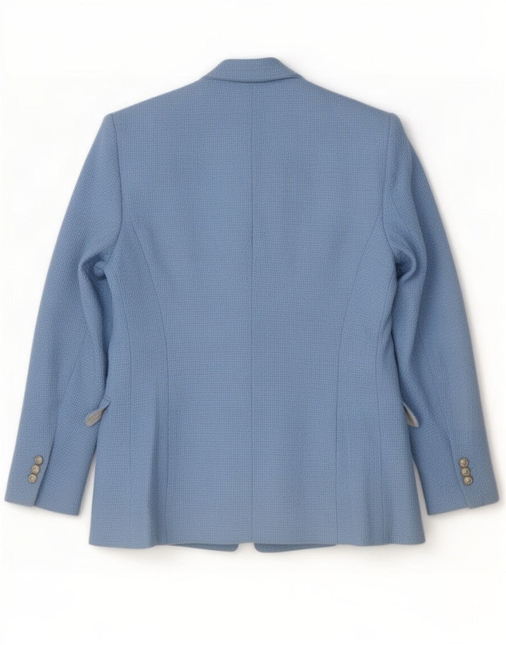 Giacca blazer aperta da donna Zara UK 10 piccola in cotone blu