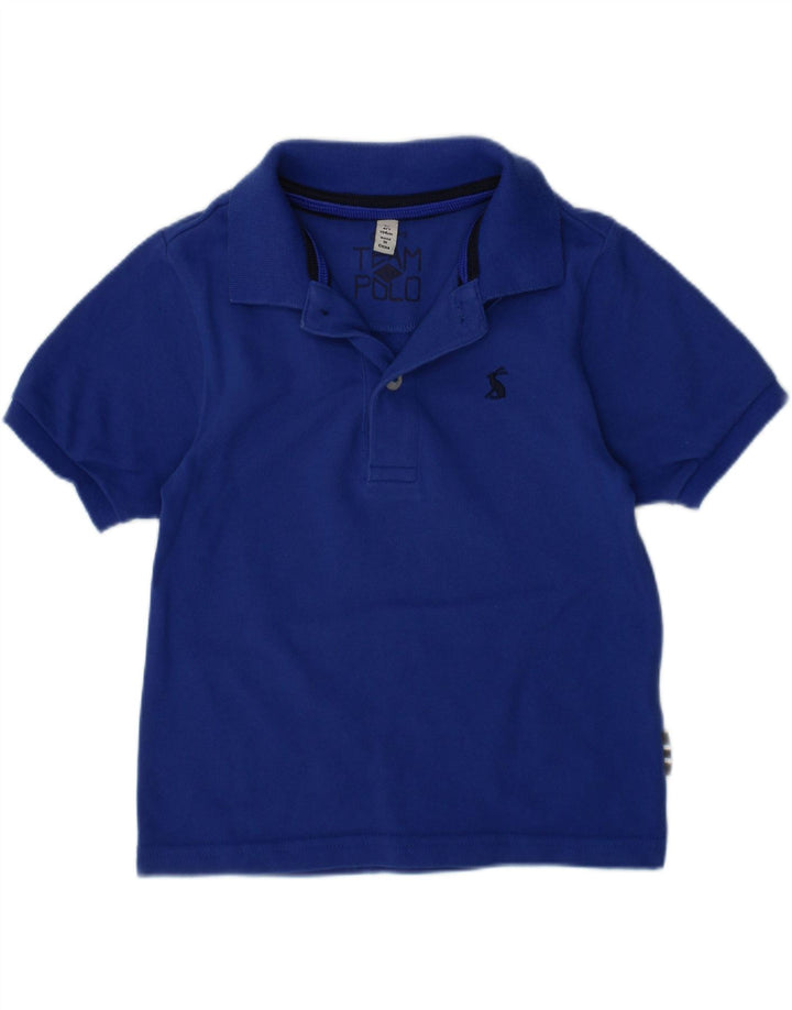 JOULES Boys Polo Shirt 3-4 Years Navy Blue Cotton Vintage Joules and Second-Hand Joules from Messina Hembry 