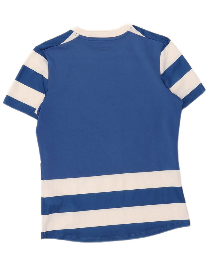T-shirt da bambino Umbro Top 9-10 anni in poliestere a righe blu medio