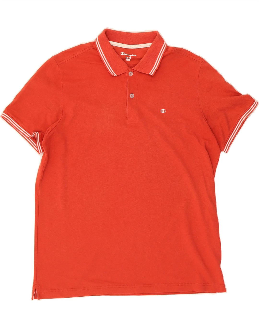 CHAMPION Mens Easy Fit Polo Shirt Large Orange Cotton Vintage Champion and Second-Hand Champion from Messina Hembry 
