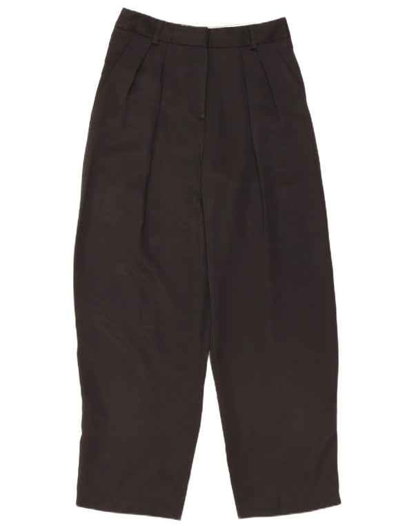 Pantaloni chino con pegged da donna Topshop UK 6 XS W25 L26 poliestere nero