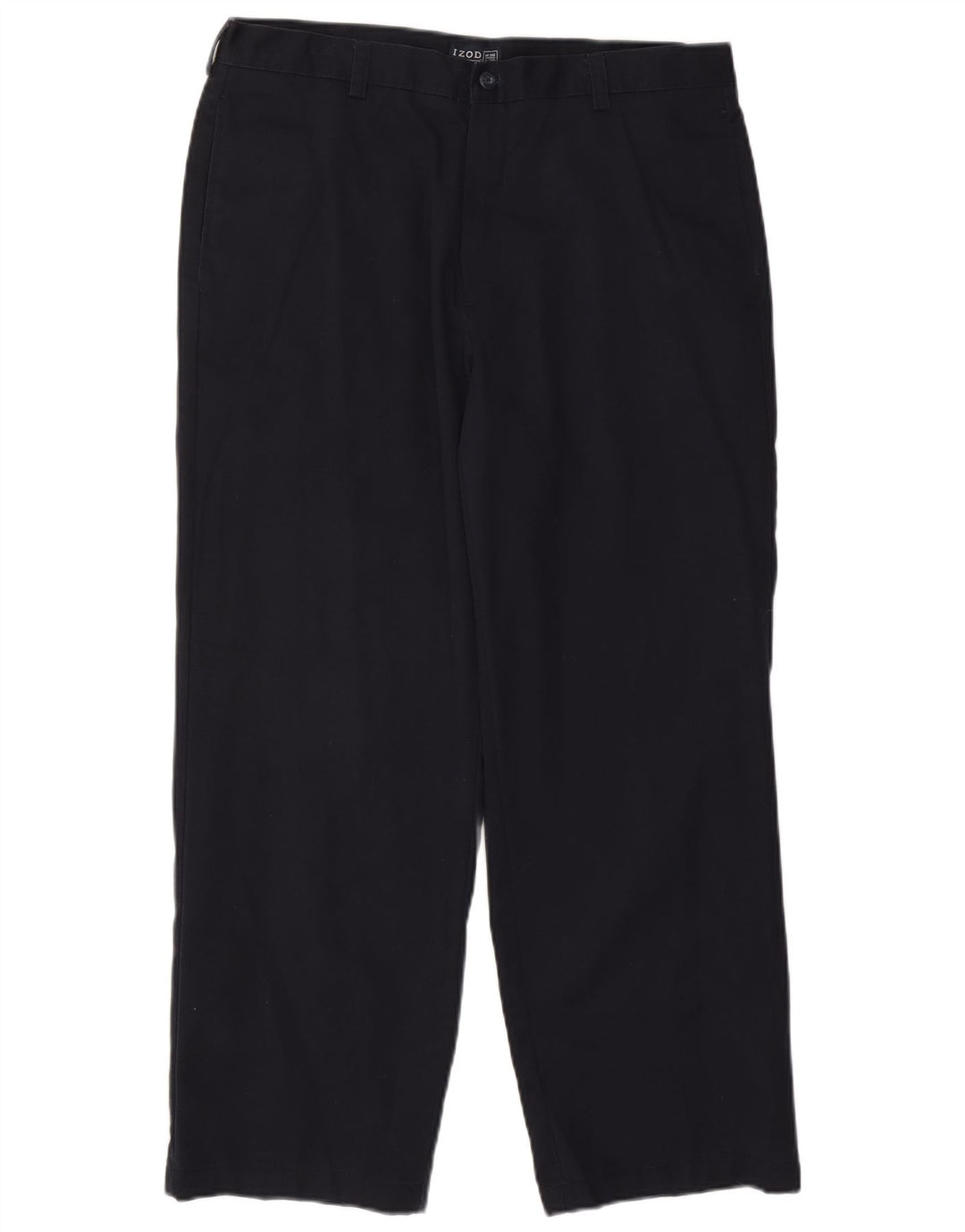 Pantaloni chino dritti da uomo IZOD W36 L29 cotone blu navy