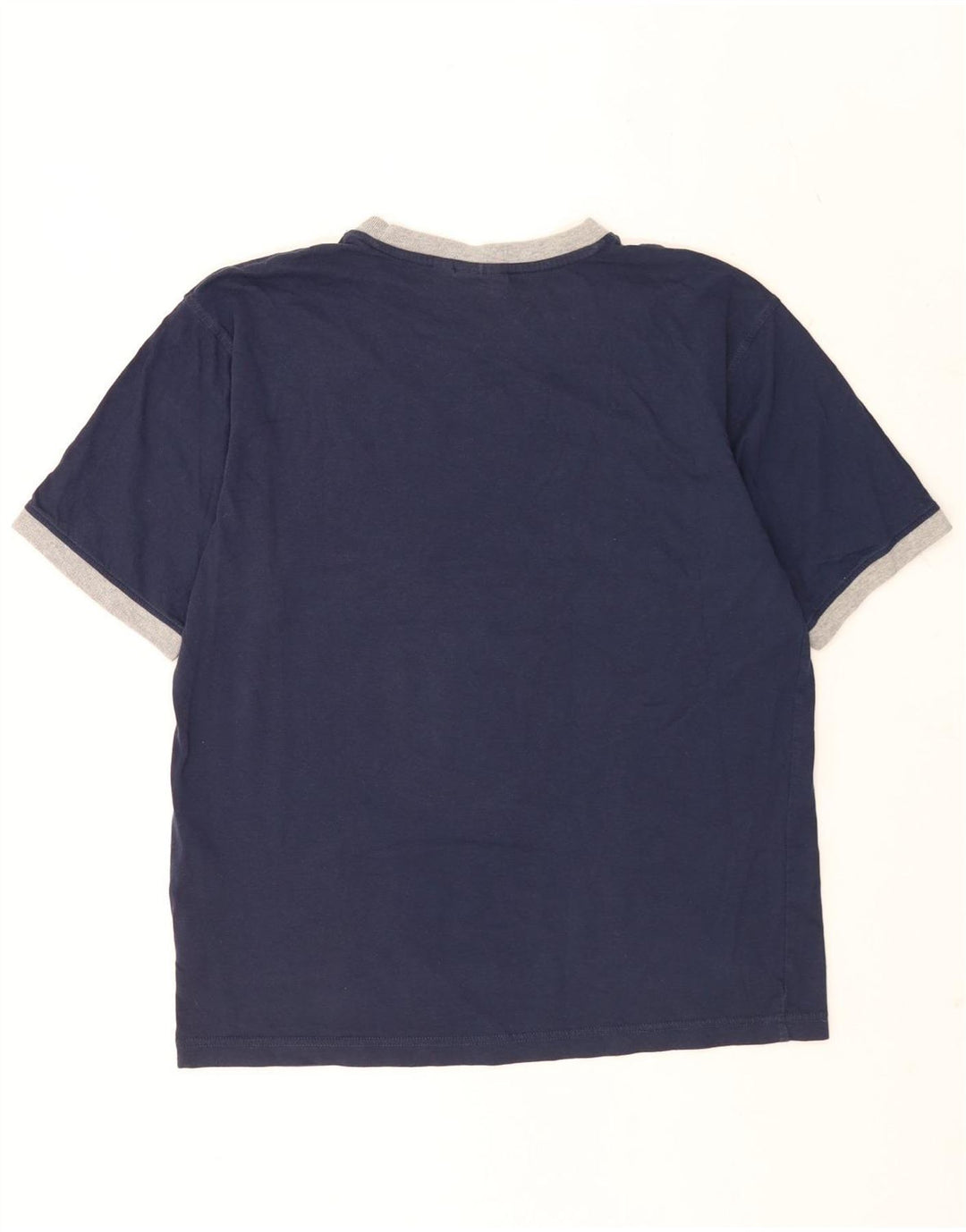T-shirt Fila da uomo Top Large in cotone blu navy