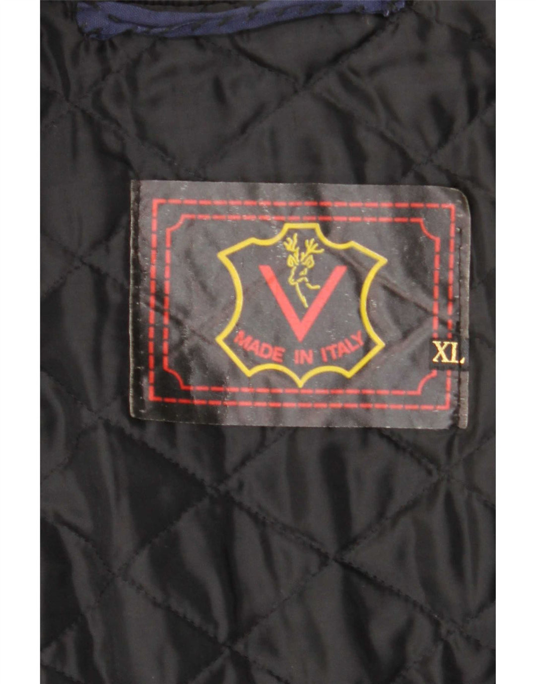 Giacca in pelle vintage da uomo UK 42 XL nera