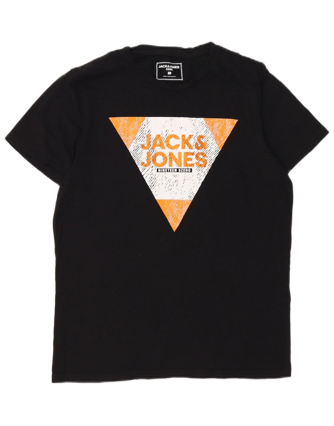 JACK & JONES T-shirt con grafica Core da uomo, cotone medio nero