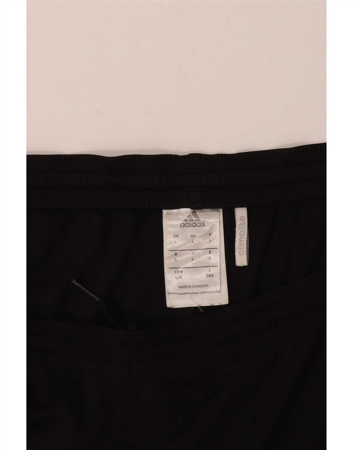Pantaloncini sportivi Adidas Climalite da uomo grandi in poliestere nero