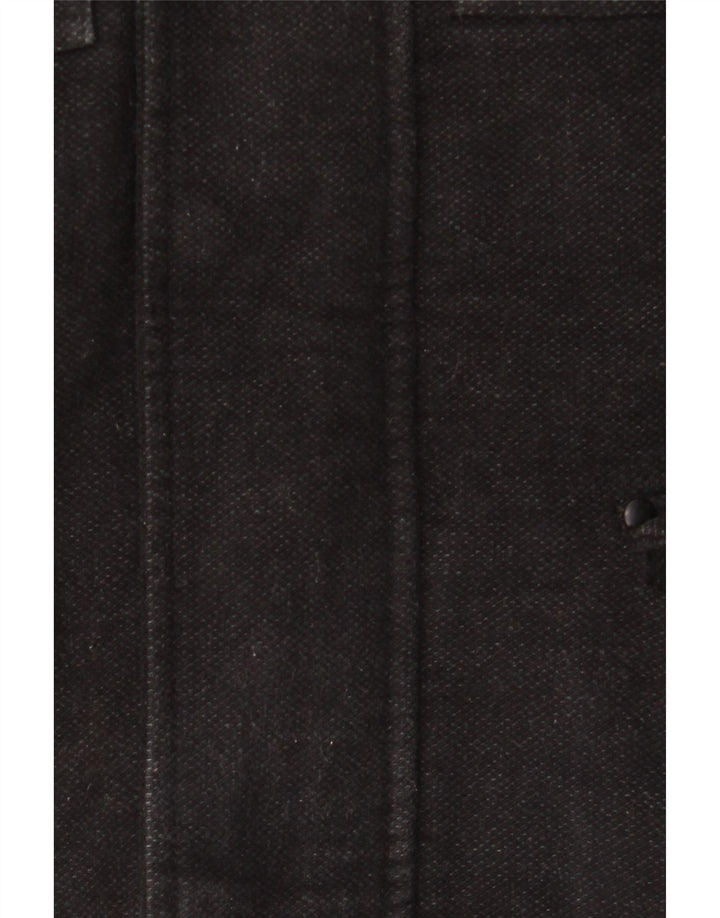Cappotto giacca a vento da uomo Marks & Spencer UK 36 piccolo cotone nero