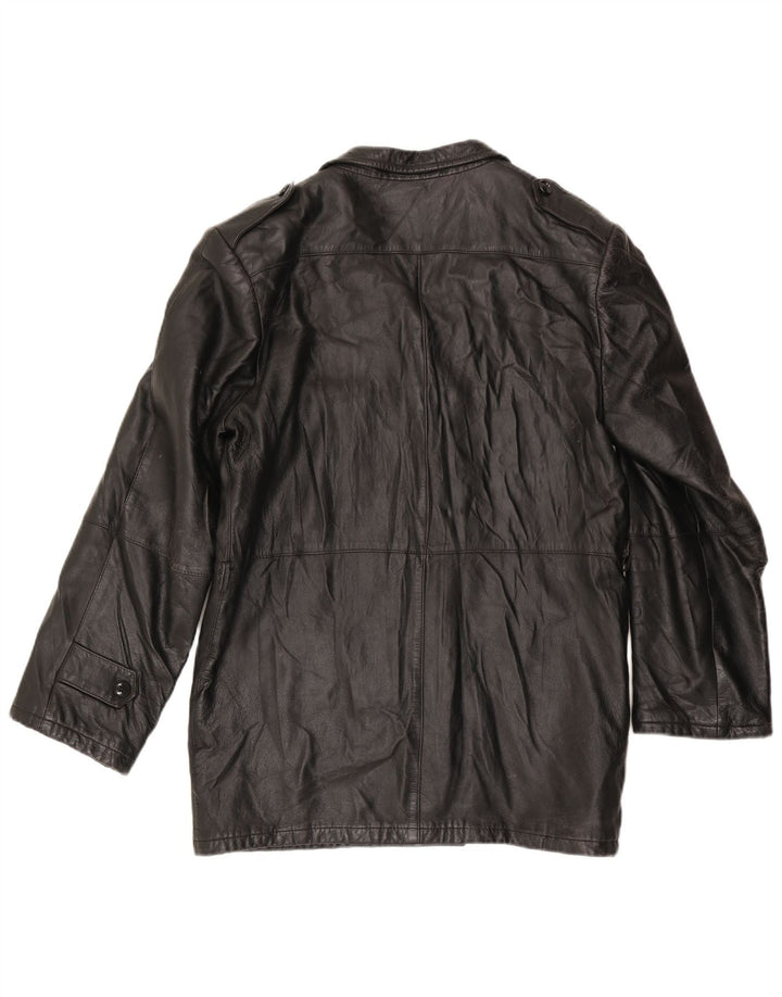 Giacca in pelle da uomo ANFOR IT 48 media nera