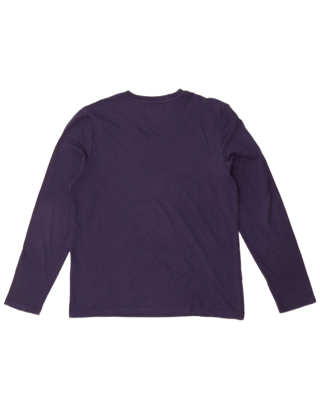 Lyle & Scott Top da uomo a maniche lunghe in cotone blu navy medio
