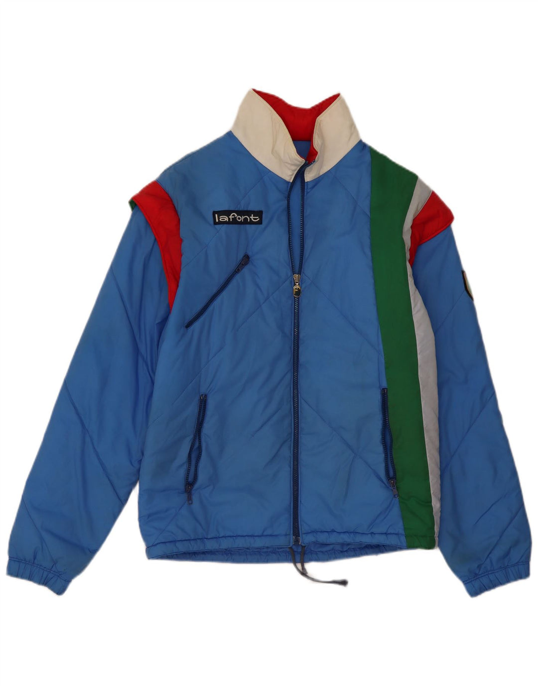 Giacca imbottita da uomo La Font IT 48 Blu medio Colourblock Poliammide