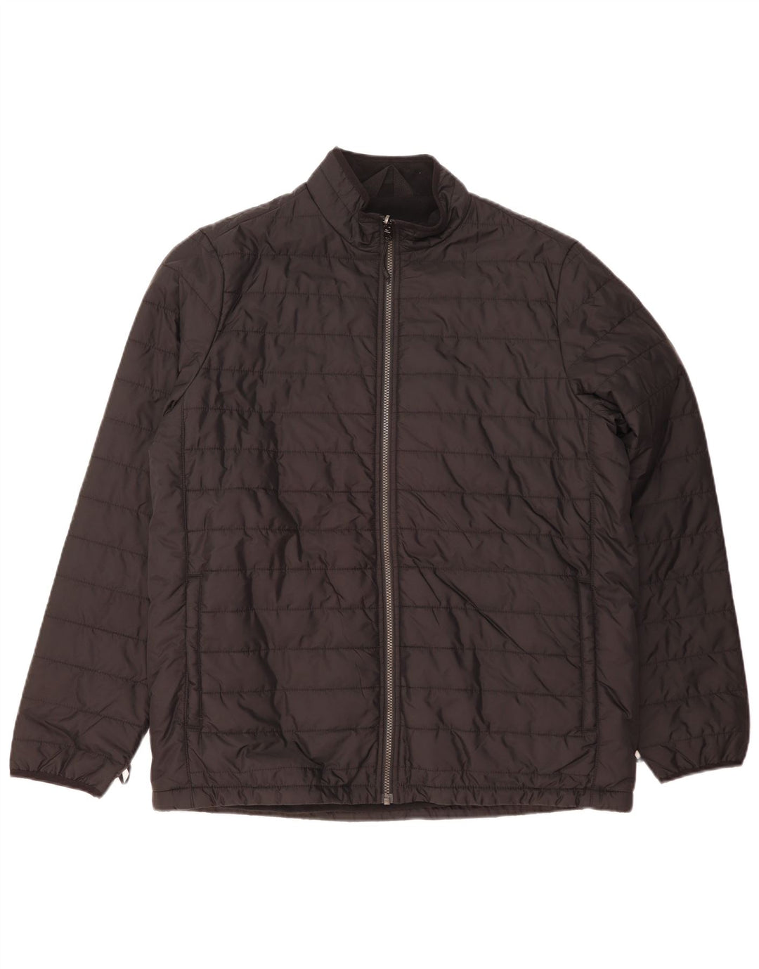 Giacca imbottita foderata da uomo Marks & Spencer UK 42 XL nera in poliammide