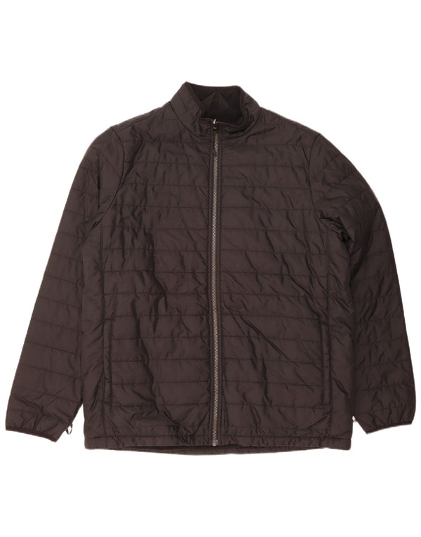 Giacca imbottita foderata da uomo Marks & Spencer UK 42 XL nera in poliammide