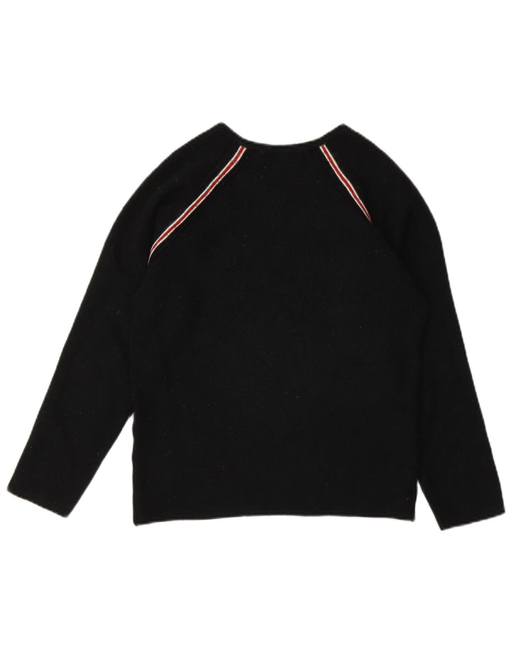 Maglione maglione con scollo a V da donna Marks & Spencer UK 8 piccolo nero