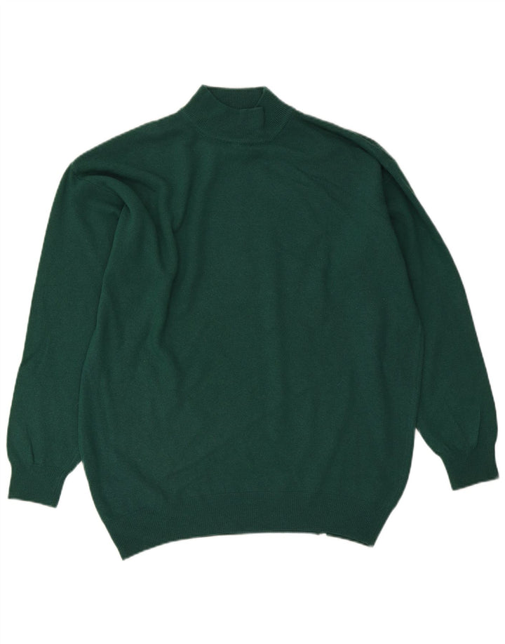 Maglione maglione collo alto da uomo Sisley grande verde