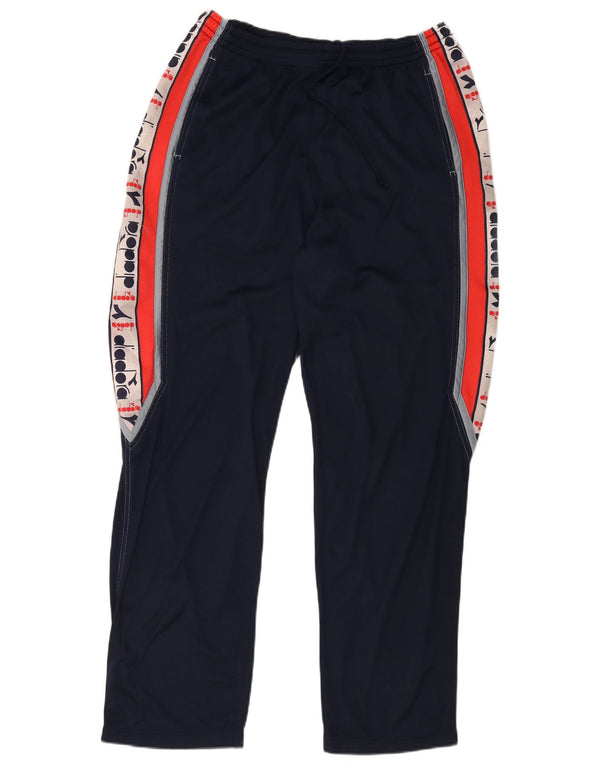 Pantaloni da tuta con grafica Diadora da uomo UK 48 Medium Navy Blue Colourblock