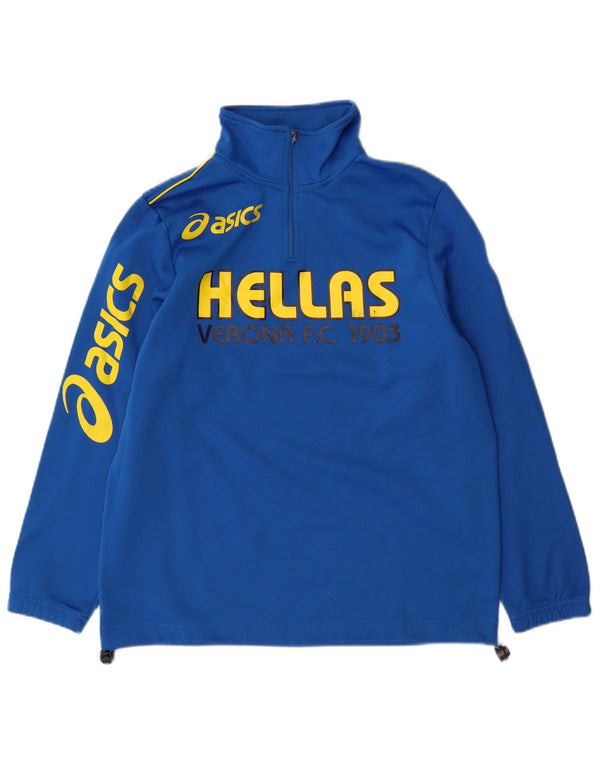 Maglietta Asics da ragazzo HELLAS VERONA con grafica pullover 11-12 anni Blu
