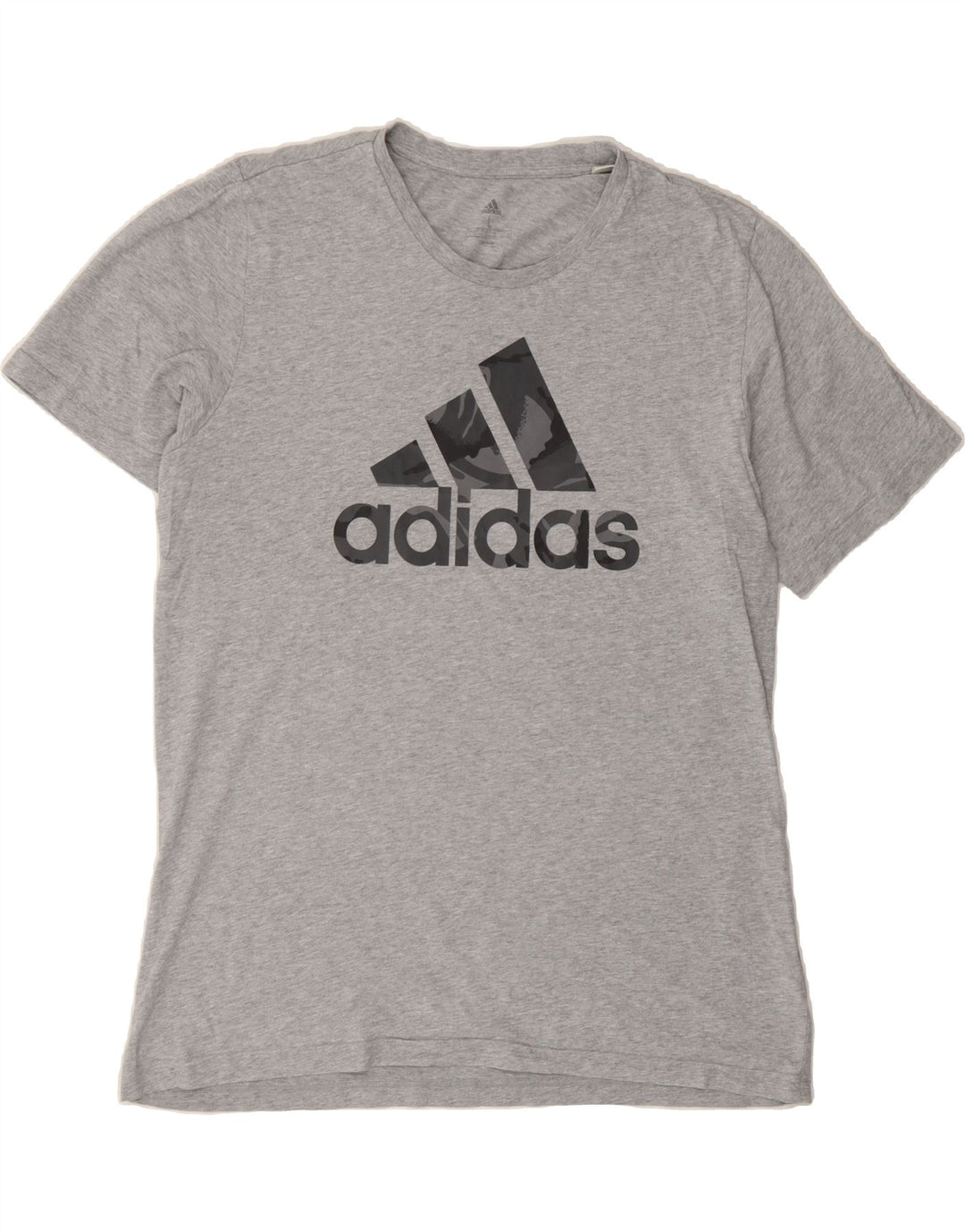 ADIDAS Mens Graphic T-Shirt Top Large Grey Cotton Vintage Adidas and Second-Hand Adidas from Messina Hembry 