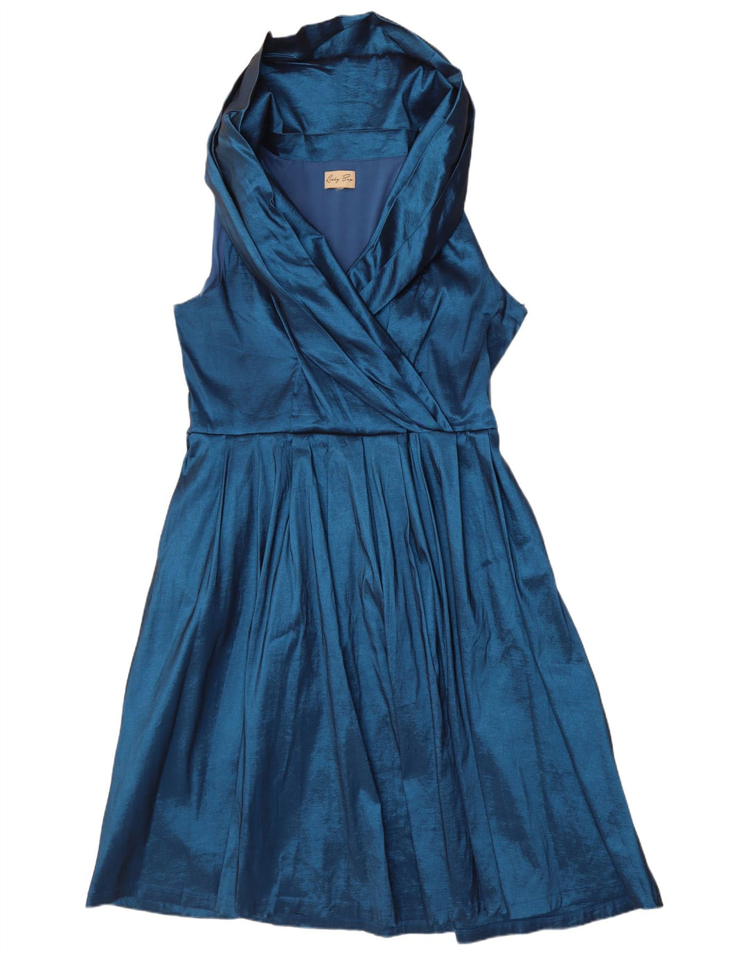 Abito a trapezio senza maniche da donna Lindy Bop UK 18 XL poliestere blu