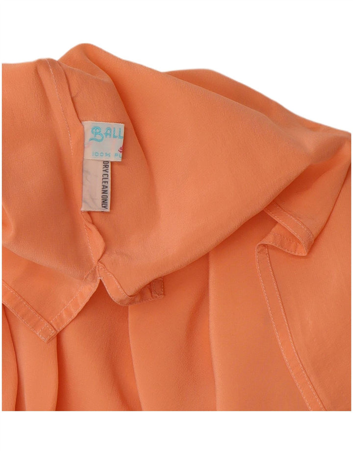 BALLOON Camicetta senza maniche da donna Top UK 14 Seta arancione medio