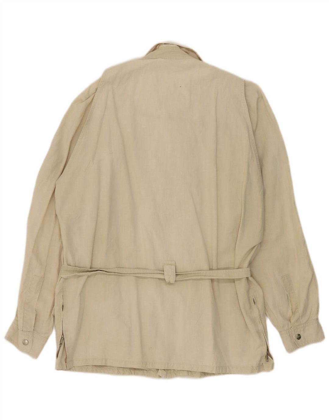Giacca utilitaria vintage da donna UK 16 grande beige