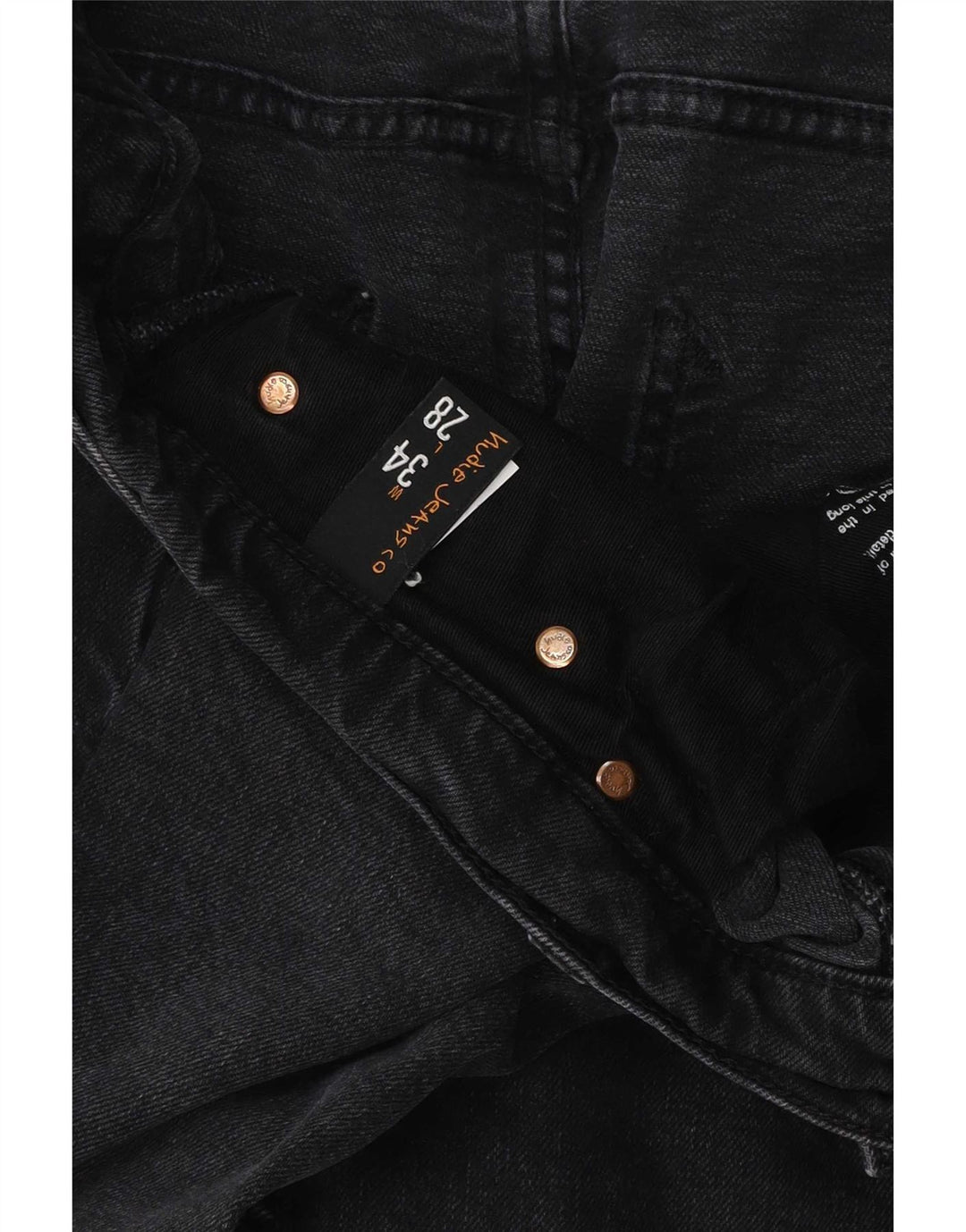 Jeans slim da uomo Nudie W34 L28 cotone nero
