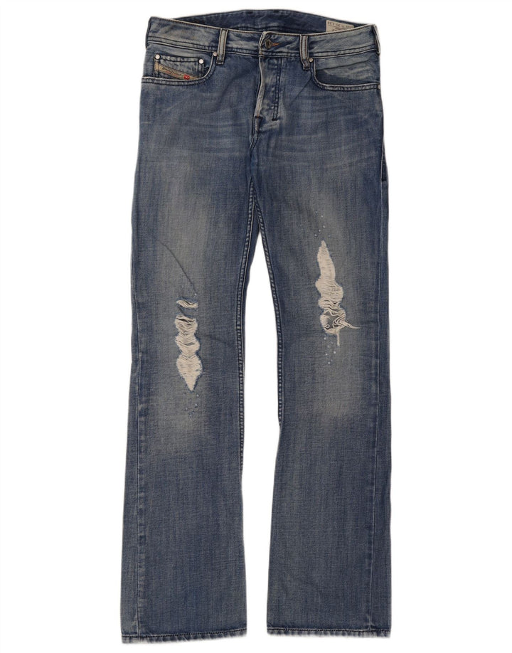 Diesel Uomo Zatiny Jeans Bootcut Distressed W30 L34 Cotone Blu