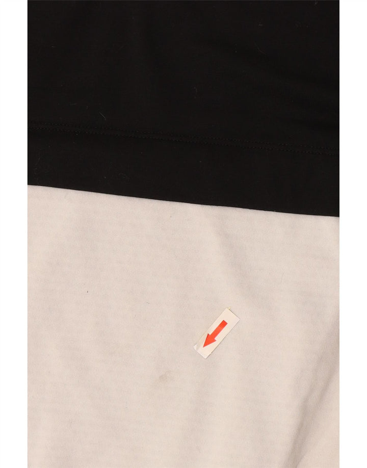 Maglia da running Nike da donna a maniche lunghe UK 6 XS poliestere color block nero