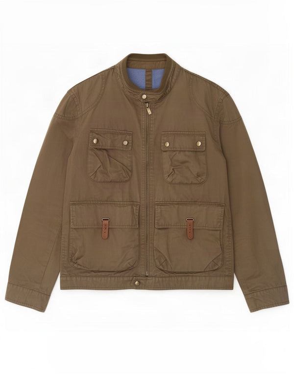 Giacca utility da uomo Massimo Dutti UK 42 XL Cotone kaki