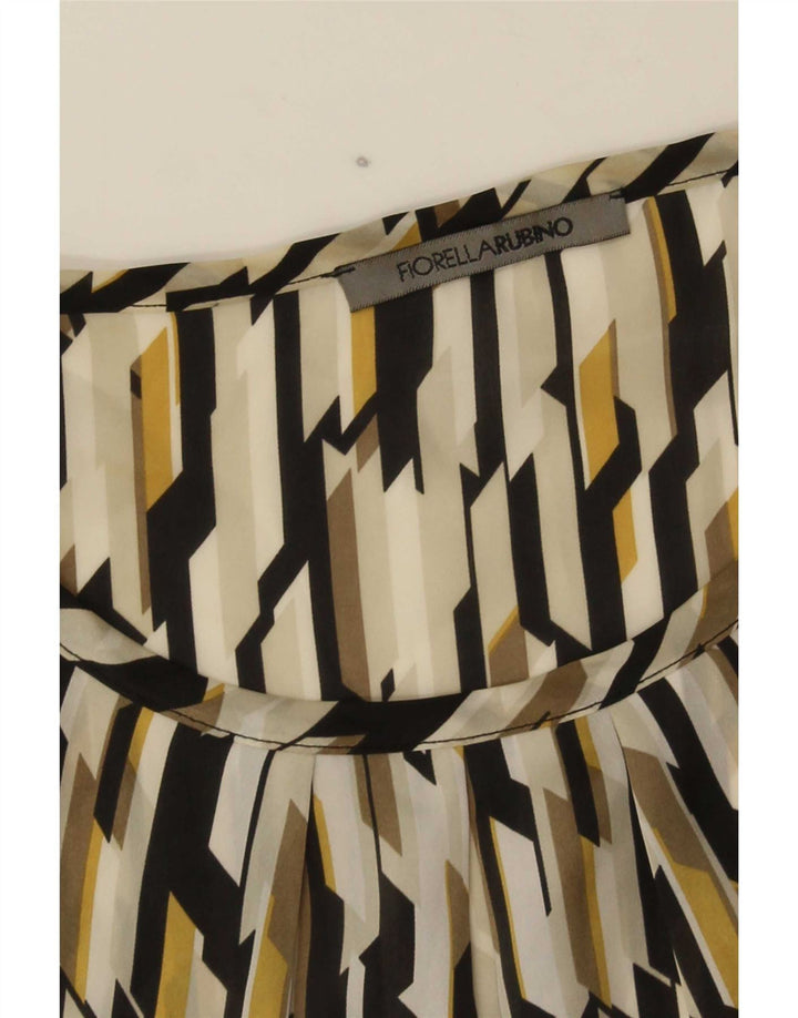 Fiorella Rubino Camicetta da donna Top UK 12 Medio multicolore geometrico
