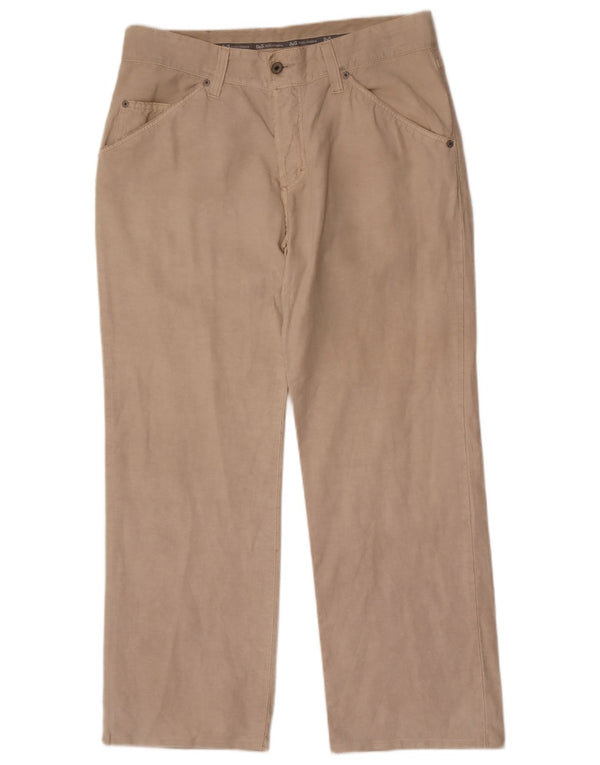 DOLCE & GABBANA Pantaloni casual dritti da uomo W35 L30 Lino Beige