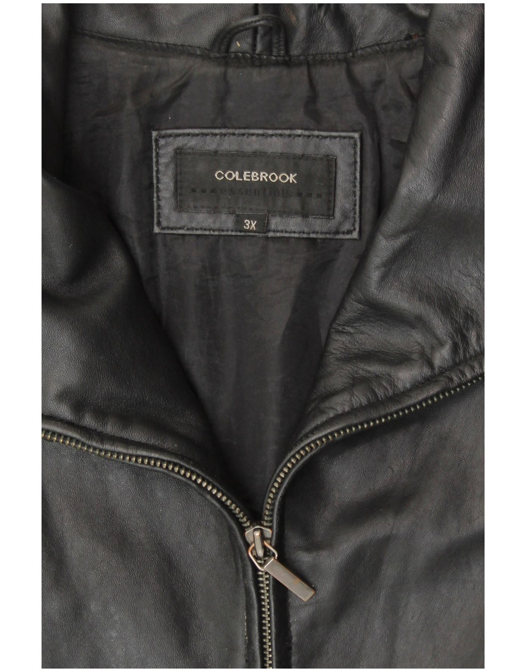 Giacca in pelle da donna Colebrook UK 22 3XL Pelle nera