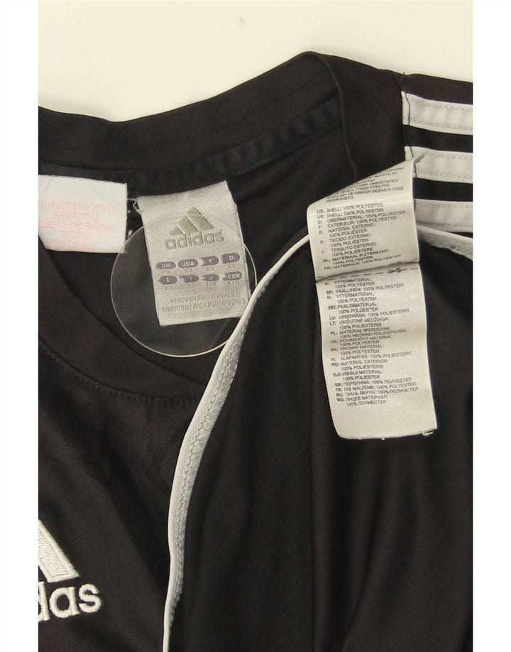 T-shirt da uomo Adidas Top XS poliestere a righe nere