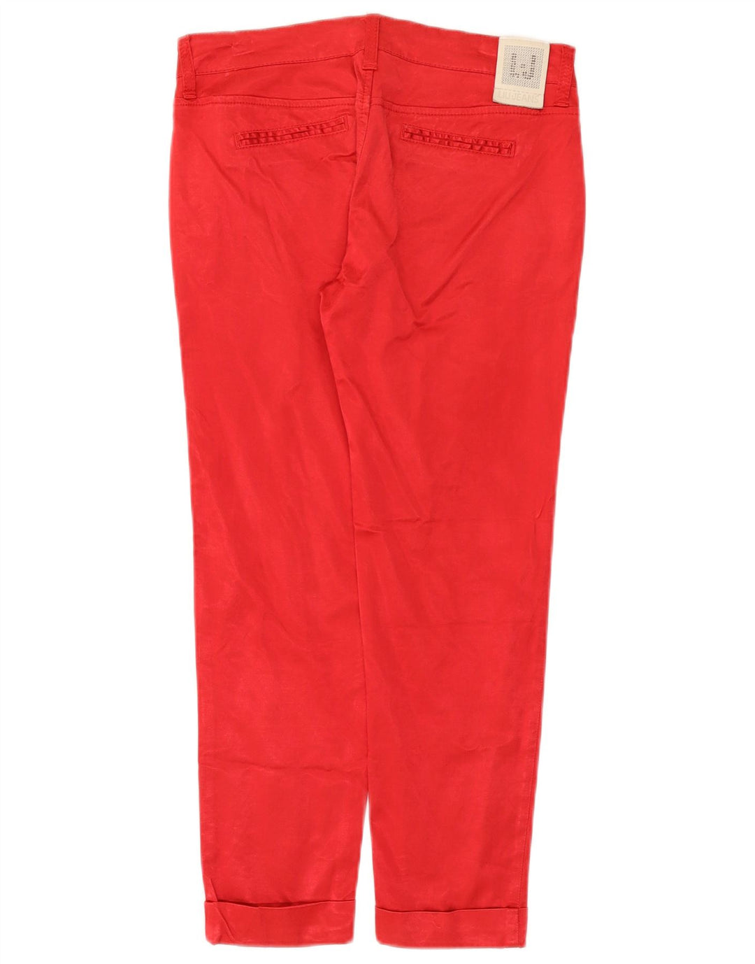 Pantaloni Cropped Slim Donna Liu Jo W30 L25 Rosso Viscosa