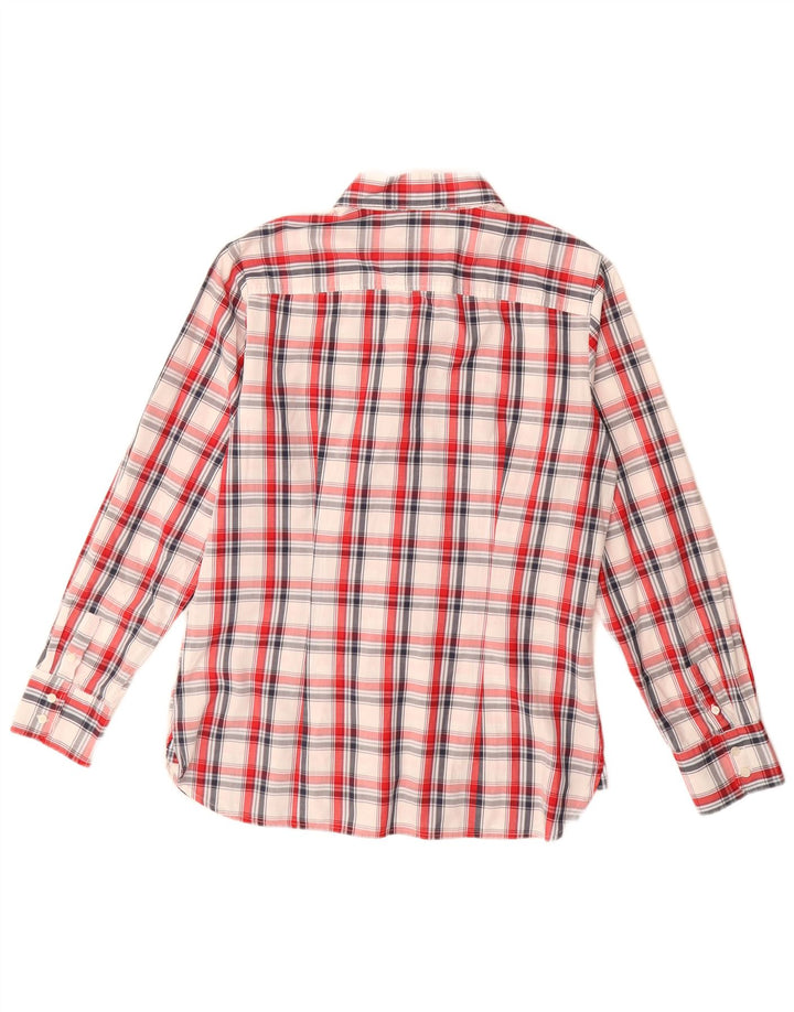 Camicia da donna Tommy Hilfiger US 12 cotone a quadri rossi grandi