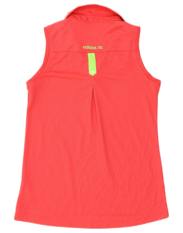 Polo senza maniche da donna Adidas UK 18 XL poliestere rosa