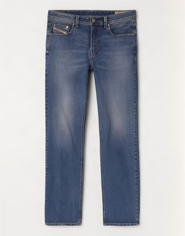 Jeans dritti da uomo Diesel W36 L32 in cotone blu