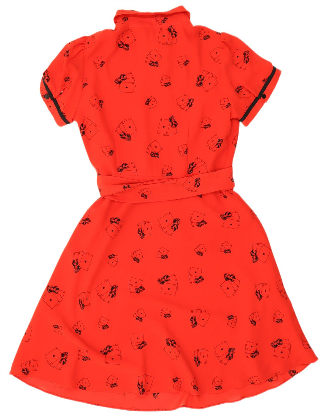 Abito a trapezio da donna per carte da gioco Myleene Klass UK 14 rosso medio