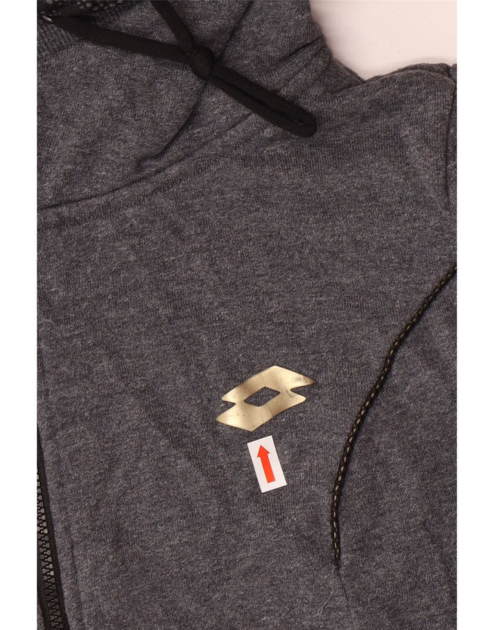Maglione con cappuccio e zip da donna LOTTO UK 16 Large Grigio