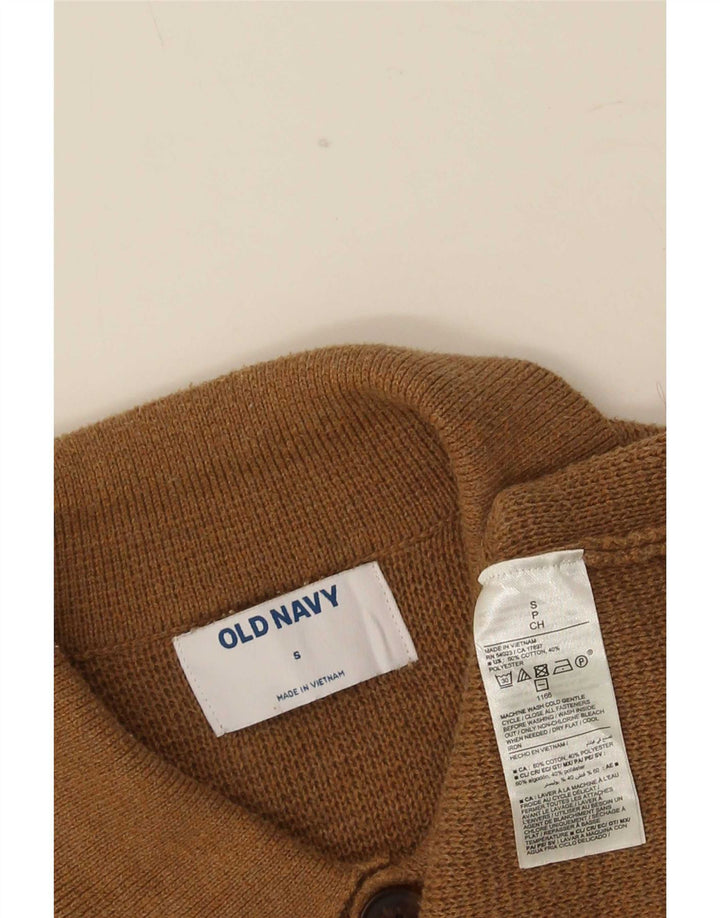 Maglione cardigan da uomo Old Navy piccolo cotone marrone