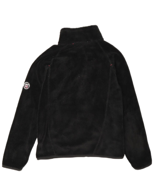 Giacca in pile da donna Geographical Norvegia UK 14 poliestere nero medio
