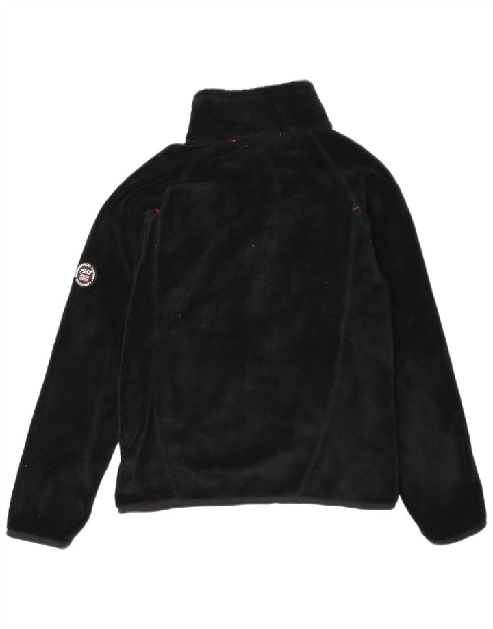 Giacca in pile da donna Geographical Norvegia UK 14 poliestere nero medio