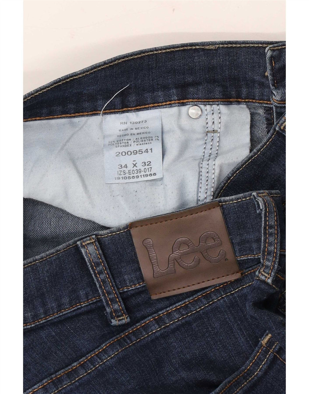 Jeans slim da uomo Lee W34 L32 cotone blu