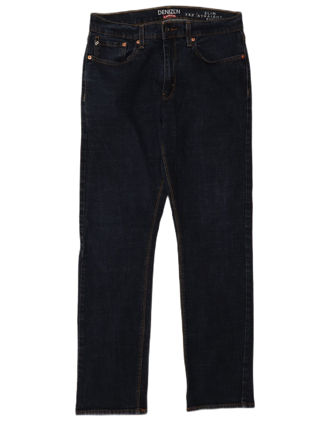 Jeans dritti slim Denizen da uomo Levi's W32 L32 cotone blu navy