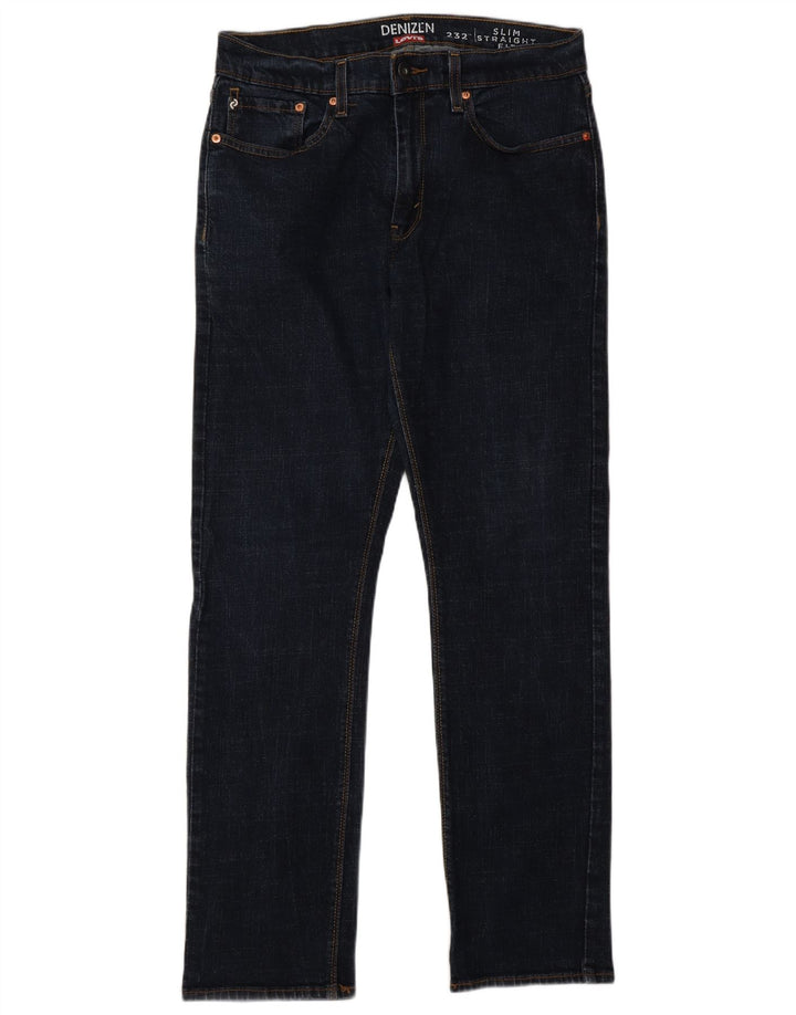 Jeans dritti slim Denizen da uomo Levi's W32 L32 cotone blu navy