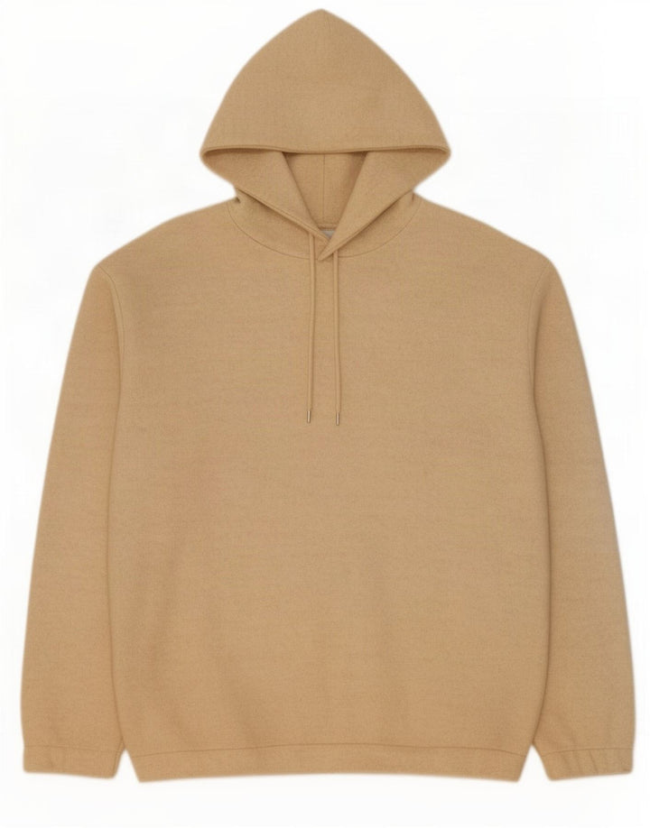 Felpa con cappuccio da uomo Zara in poliestere beige medio