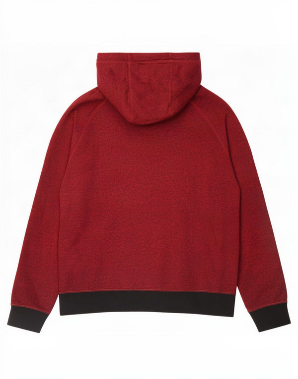 Felpa con cappuccio da uomo Nike Large in cotone color block marrone