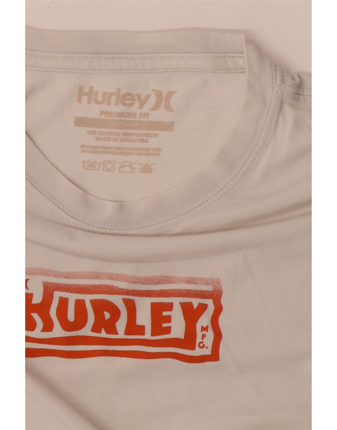 T-shirt grafica Hurley da uomo con vestibilità premium, in cotone bianco medio