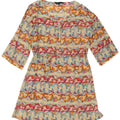 Abito a trapezio da donna con maniche a 3/4 di French Connection UK 10 piccolo multicolore
